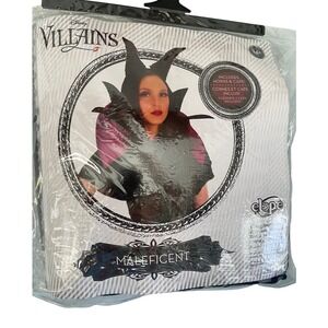 Disney Villains Maleficent Costume Accessory Set Elope Horns and Cape Womens 14+